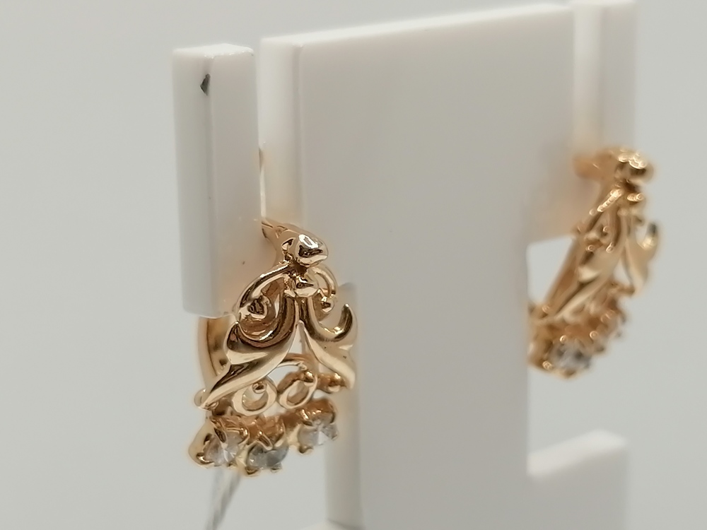 СЕРЬГИ С КАМНЯМИ (Au 585)