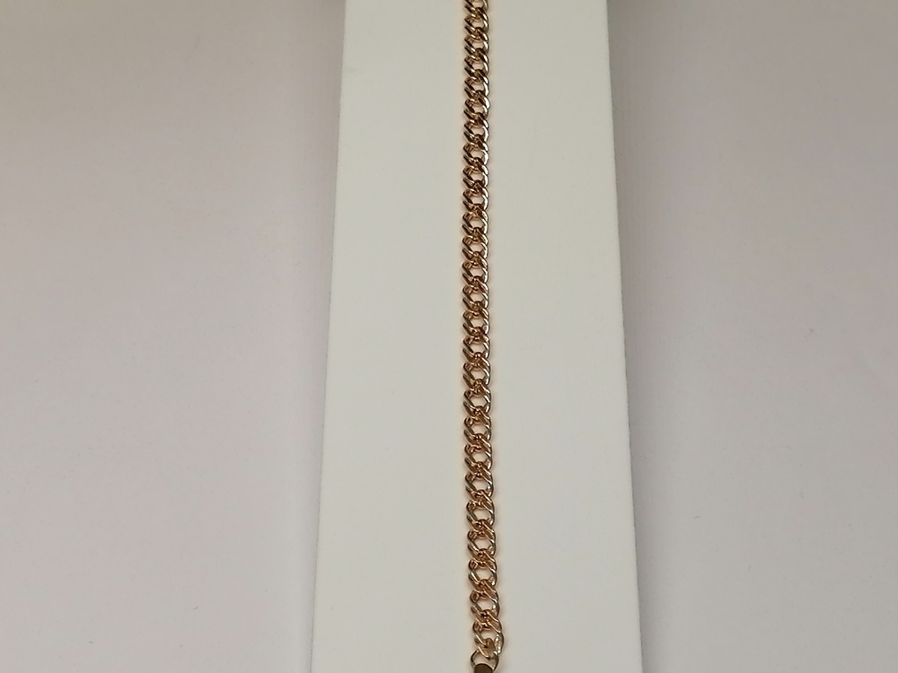 БРАСЛЕТ ПУСТОТЕЛЫЙ Ромб двойной (Au 585)