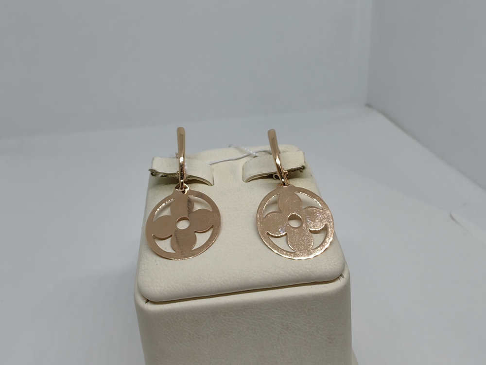 СЕРЬГИ БЕЗ КАМНЯ (Au 585)