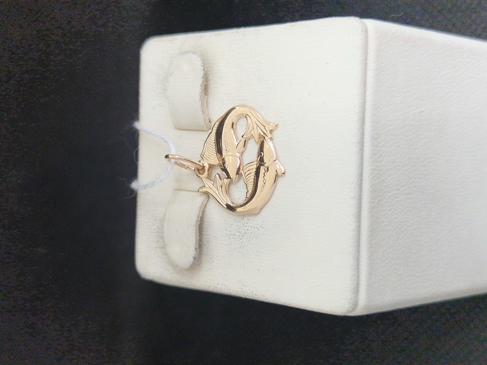 ПОДВЕСКА ЗНАК ЗОДИАКА РЫБЫ Au 585