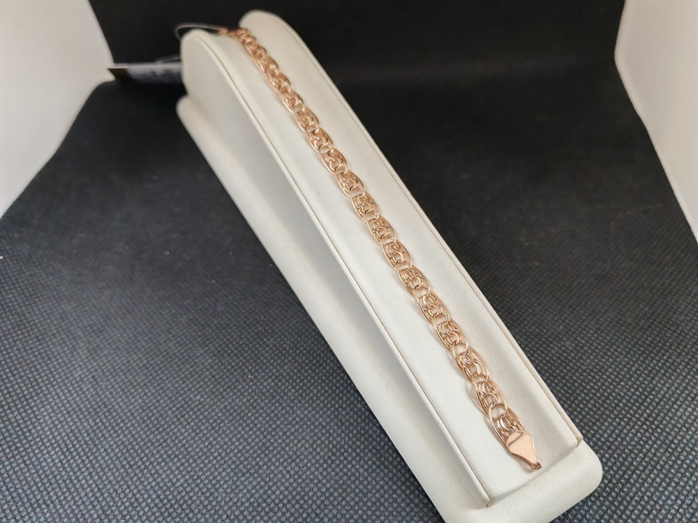 БРАСЛЕТ ПУСТОТЕЛЫЙ Нона-бисмарк (Au 585)