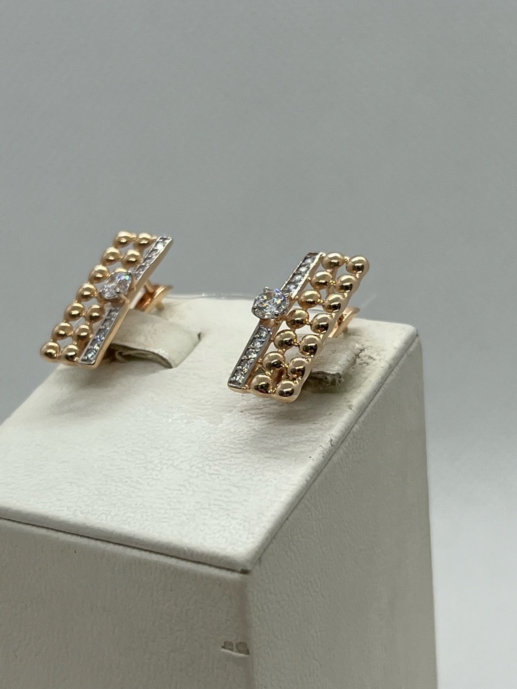 СЕРЬГИ С КАМНЯМИ (Au 585)