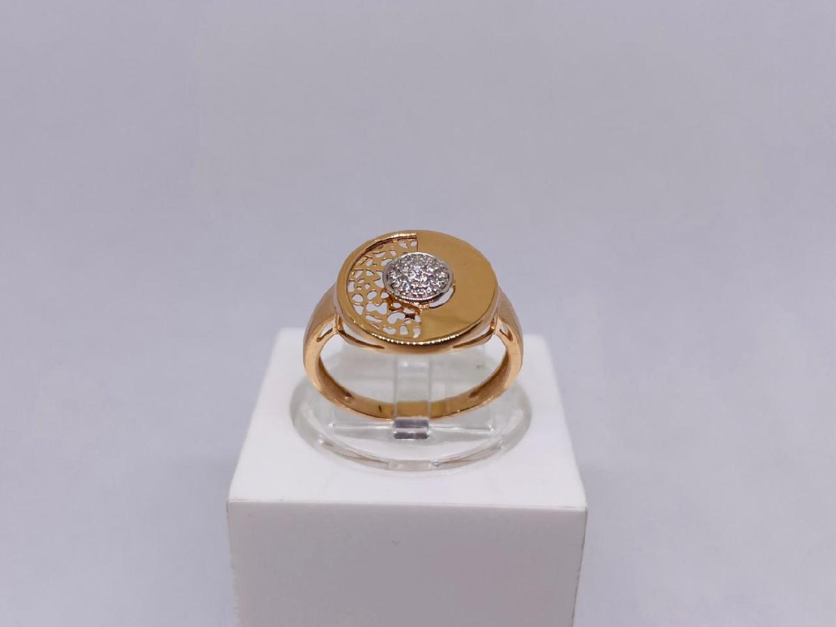 КОЛЬЦО С КАМНЯМИ (Au 585)