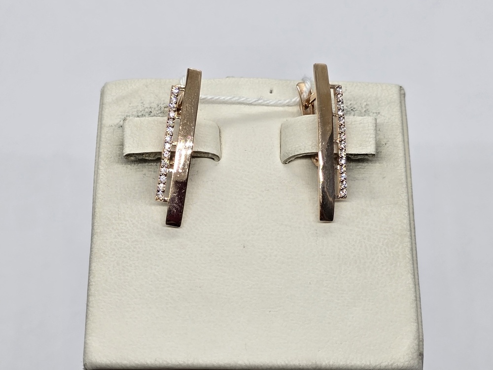 СЕРЬГИ С КАМНЯМИ (Au 585)