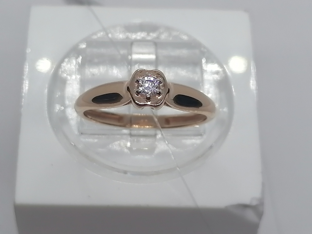 КОЛЬЦО С КАМНЕМ (Au 585)