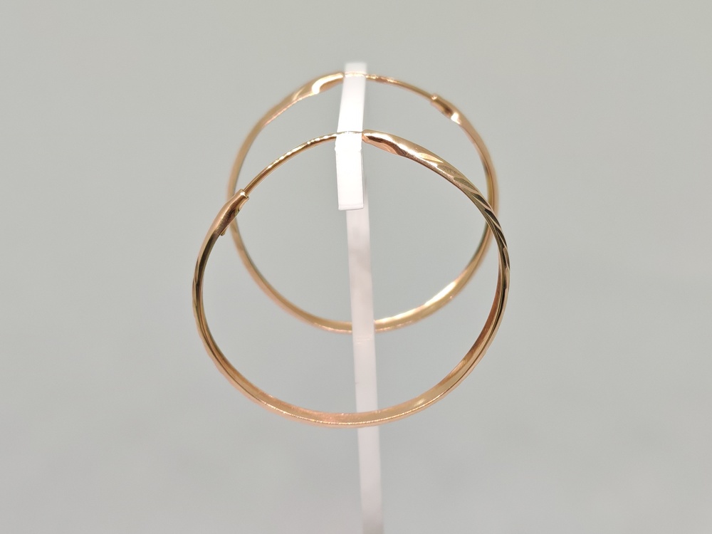 СКОН585 СЕРЬГИ КОНГО (Au 585)