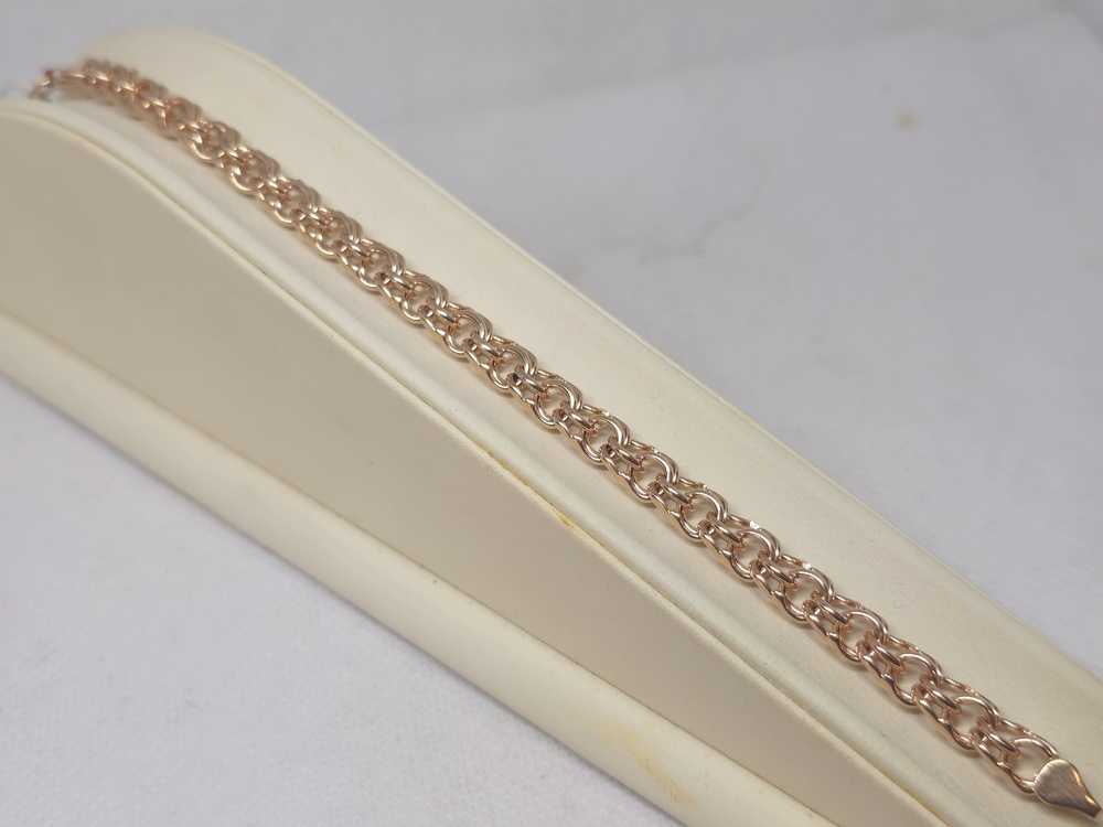 БЛБ585 БРАСЛЕТ ПОЛНОВЕСНЫЙ Бисмарк (Au 585)