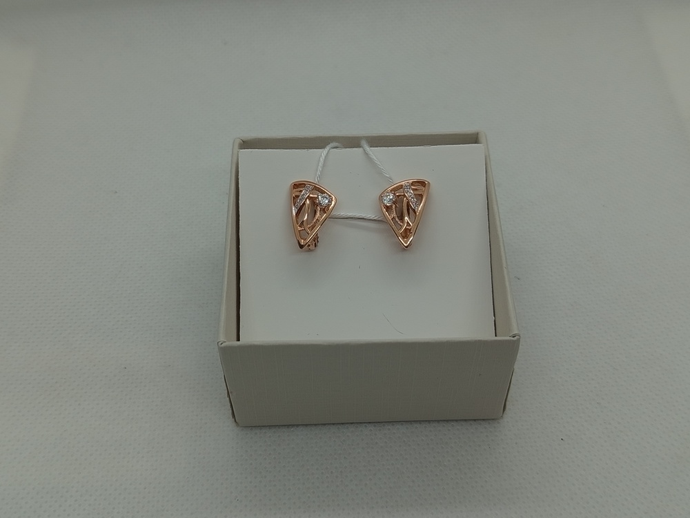 СКМИ585 СЕРЬГИ С КАМНЯМИ (Au 585)