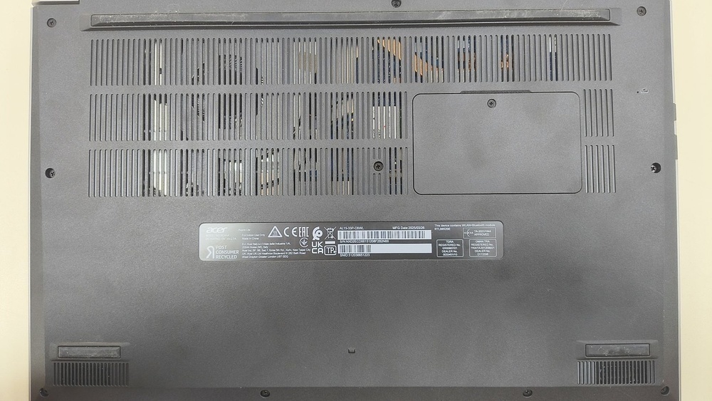 Ноутбук Acer; Pentium 150, Intel UHD Graphics, 8 Гб, 250 Гб, Нет