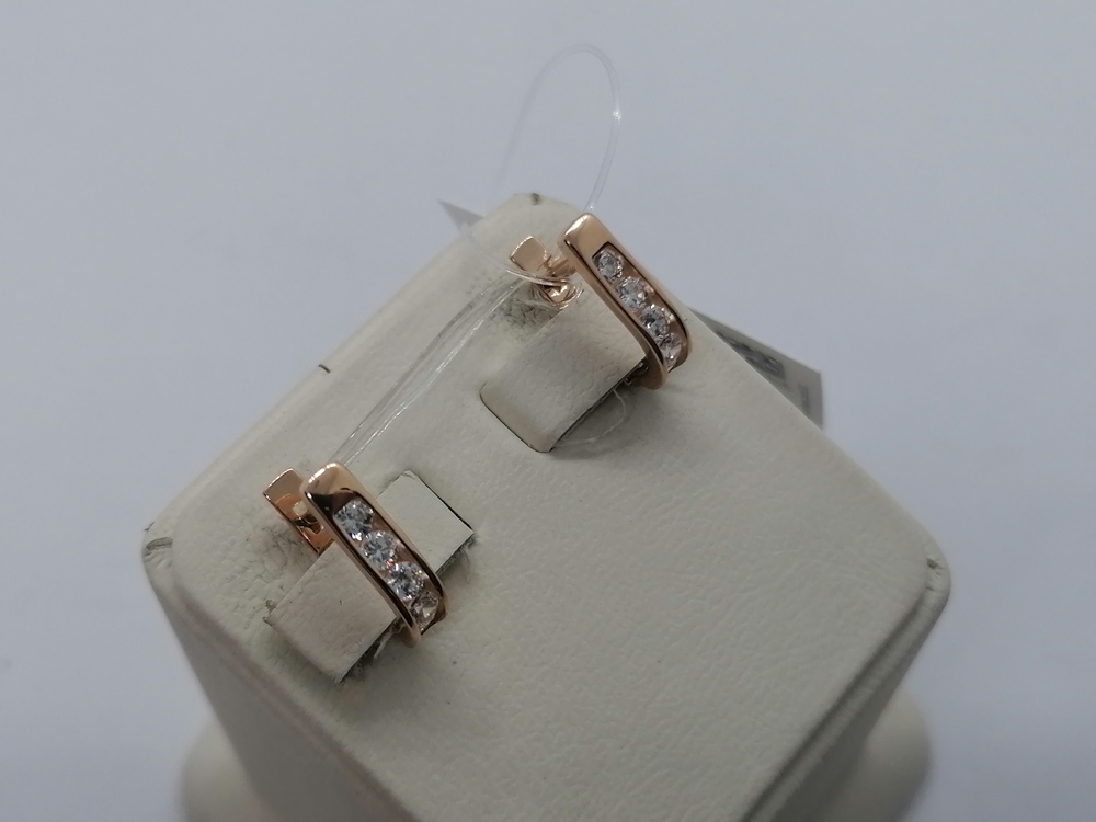 СЕРЬГИ С КАМНЯМИ (Au 585)