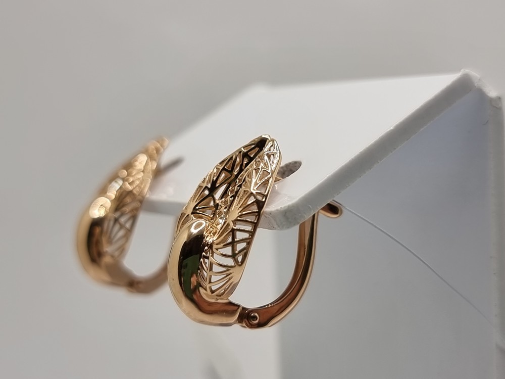 СЕРЬГИ БЕЗ КАМНЯ (Au 585)