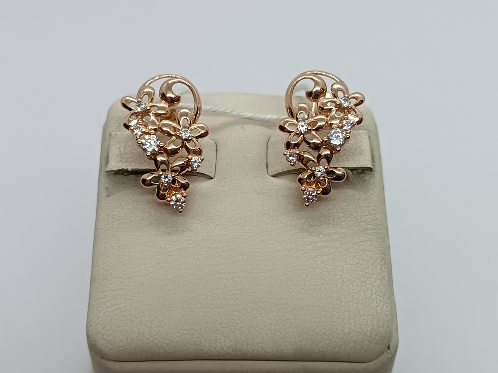 СЕРЬГИ С КАМНЯМИ (Au 585)