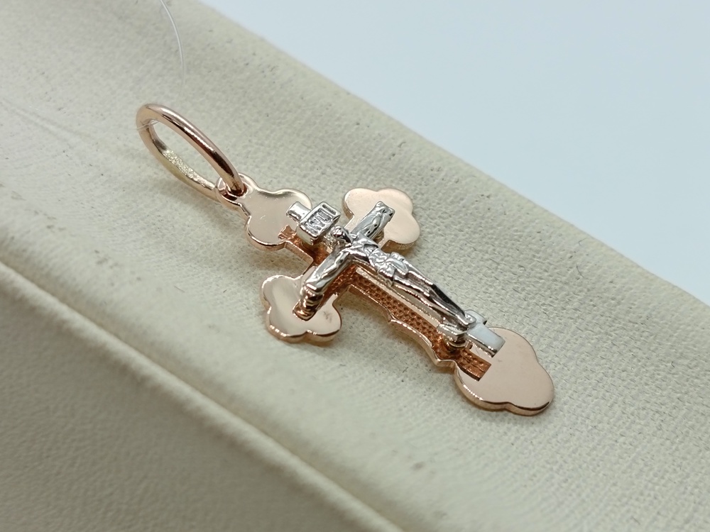 ПОДВЕСКА КРЕСТ без камня (Au 585)