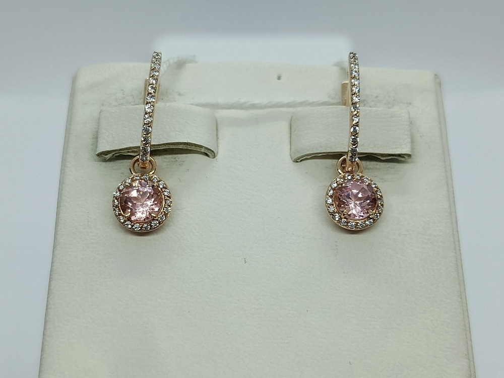 СКМИ585 СЕРЬГИ С КАМНЯМИ (Au 585)