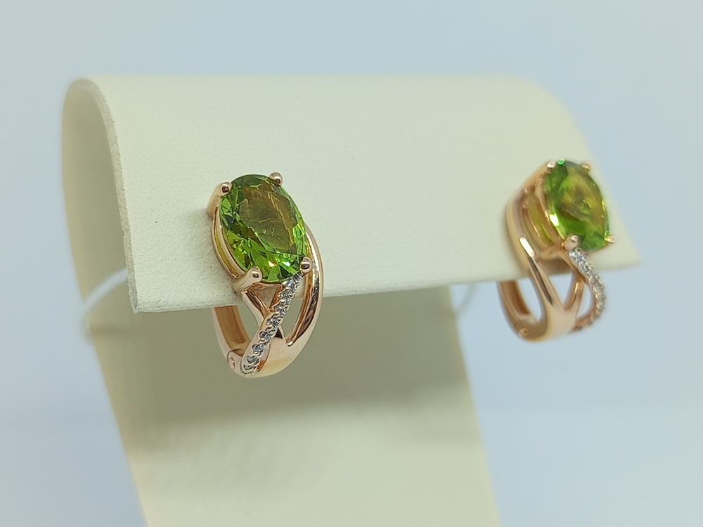 СЕРЬГИ С КАМНЯМИ (Au 585)