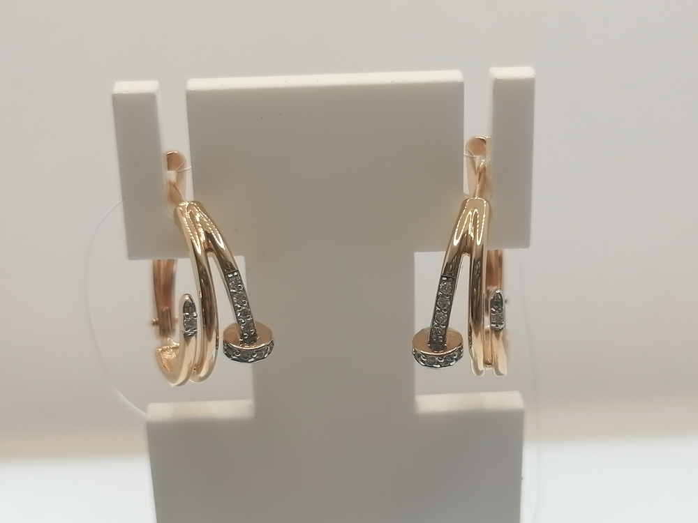 СЕРЬГИ С КАМНЯМИ (Au 585)