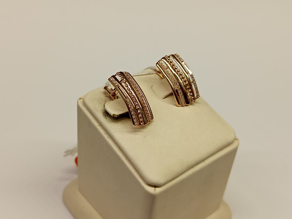 СКМИ585 СЕРЬГИ С КАМНЯМИ (Au 585)