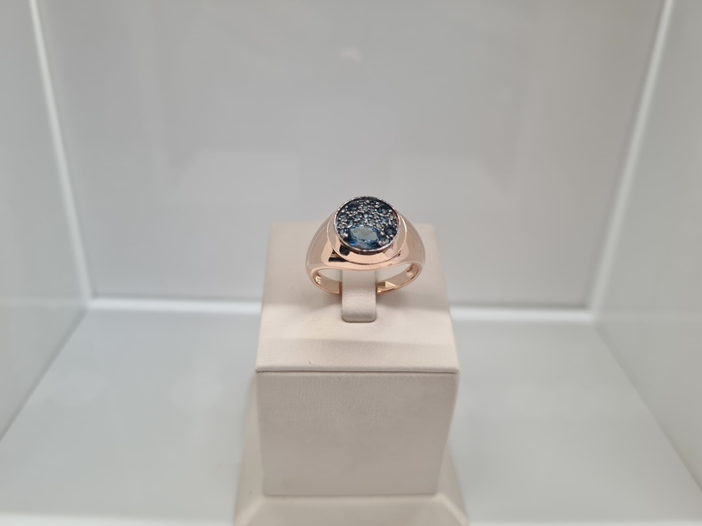 КОЛЬЦО ЛОНДОН ТОПАЗ (Au 585)