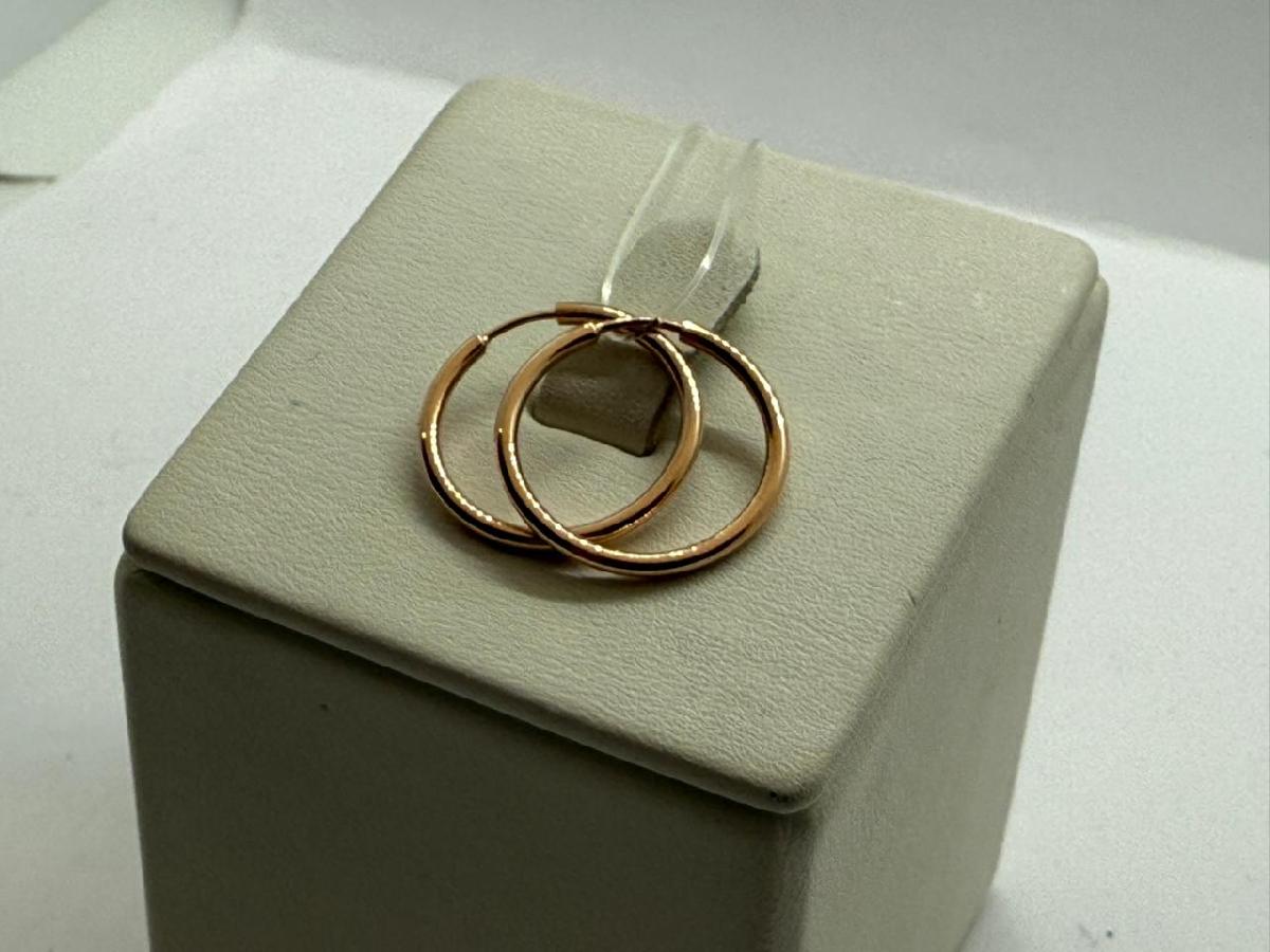 СЕРЬГИ КОНГО без камня (Au 585) СЕРЬГИ КОНГО без камня (Au 585)