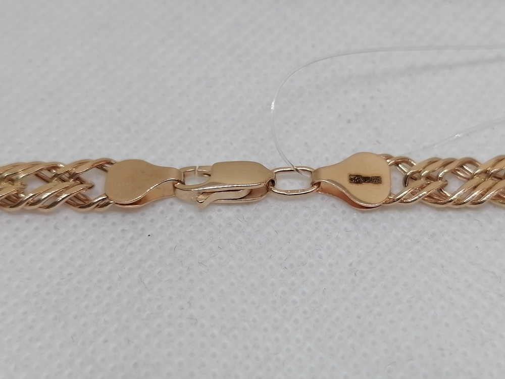 ЦЕПЬ ПУСТОТЕЛАЯ Ромб тройной (Au 585)