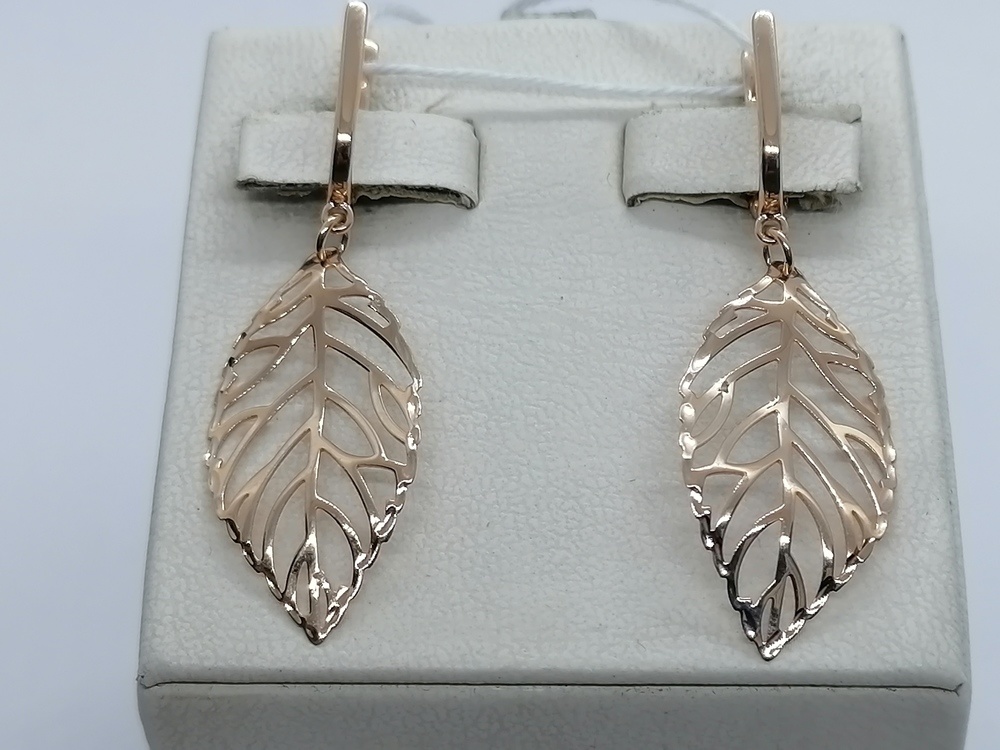 СБКМ585 СЕРЬГИ БЕЗ КАМНЯ (Au 585)