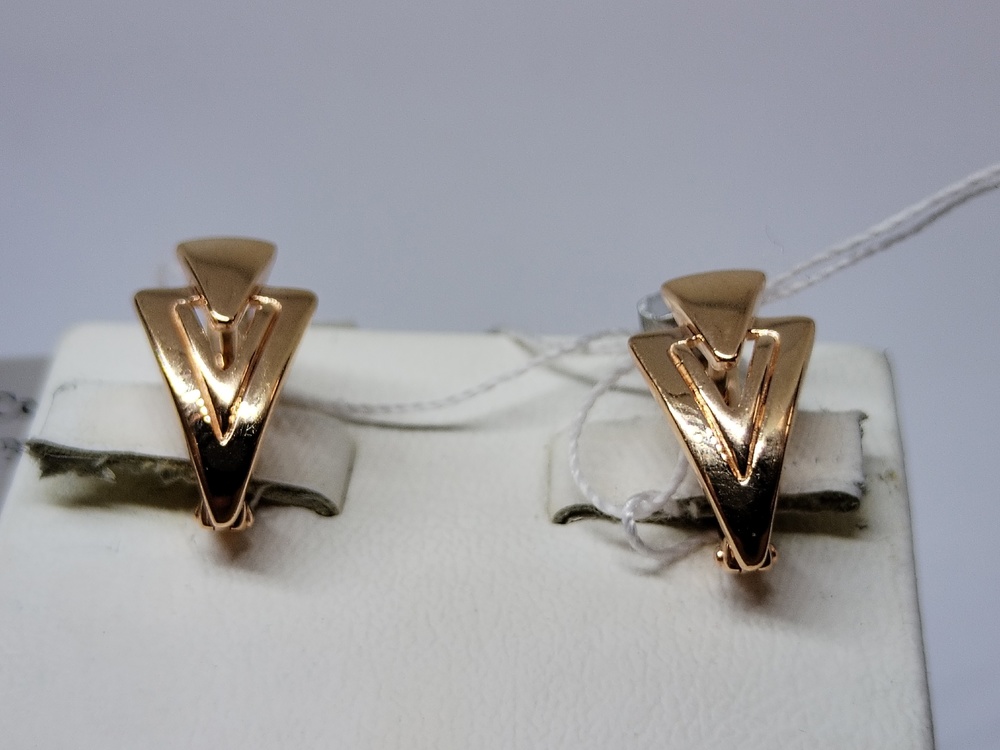 СЕРЬГИ БЕЗ КАМНЯ (Au 585)