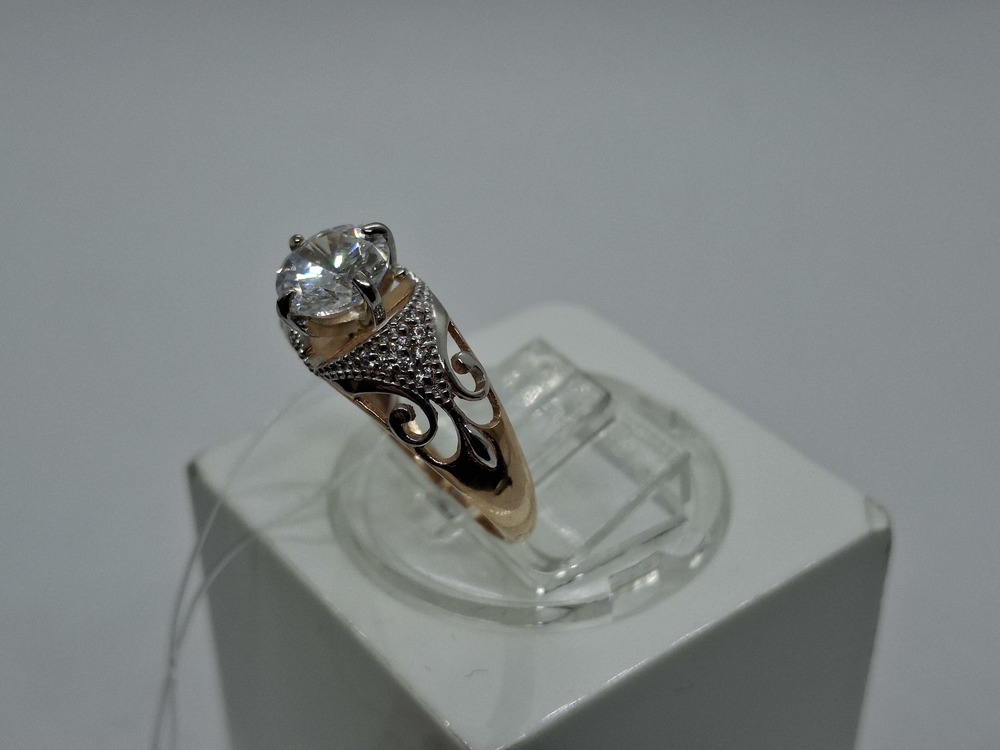 КОЛЬЦО С КАМНЯМИ (Au 585)