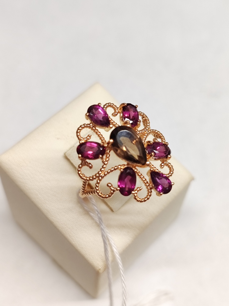 КОЛКМИ585 КОЛЬЦО С КАМНЯМИ (Au 585)