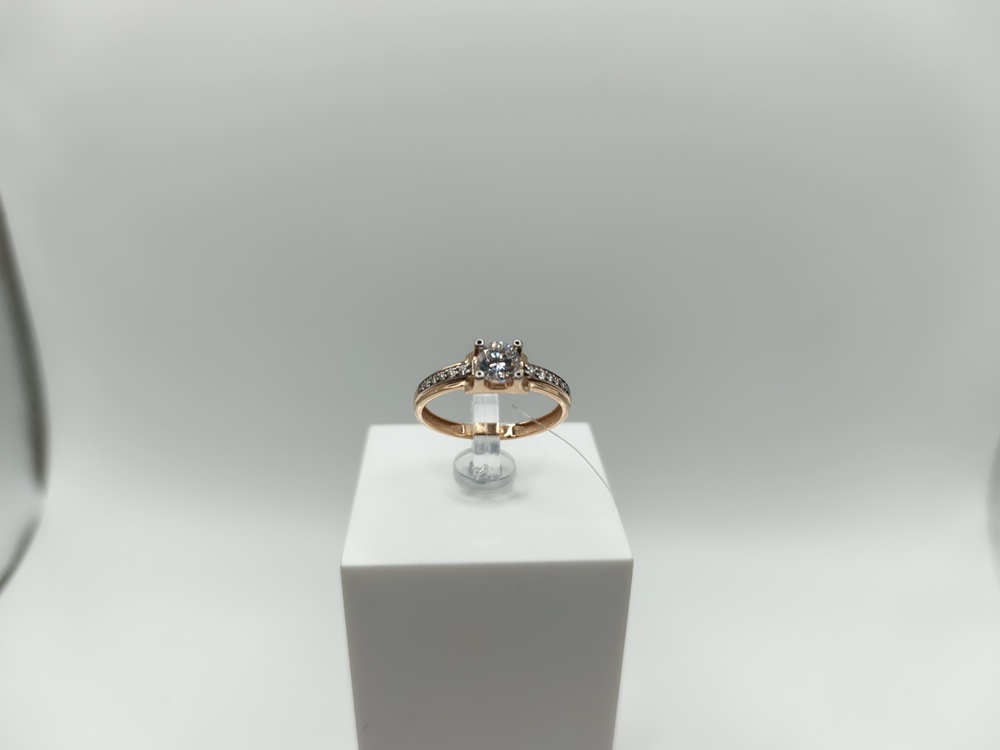 КОЛЬЦО С КАМНЯМИ (Au 585)