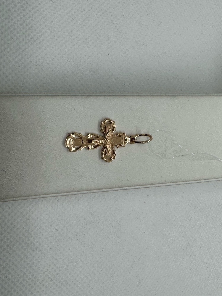 ПОДВЕСКА КРЕСТ без камня (Au 585)