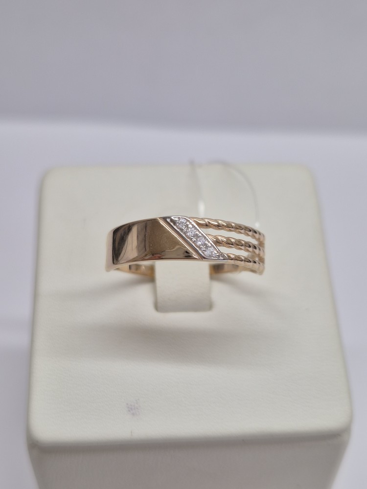 КОЛЬЦО С КАМНЯМИ (Au 585)