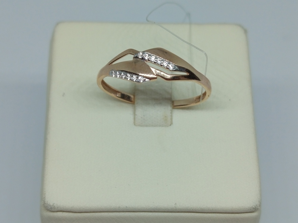 КОЛЬЦО С КАМНЯМИ (Au 585)