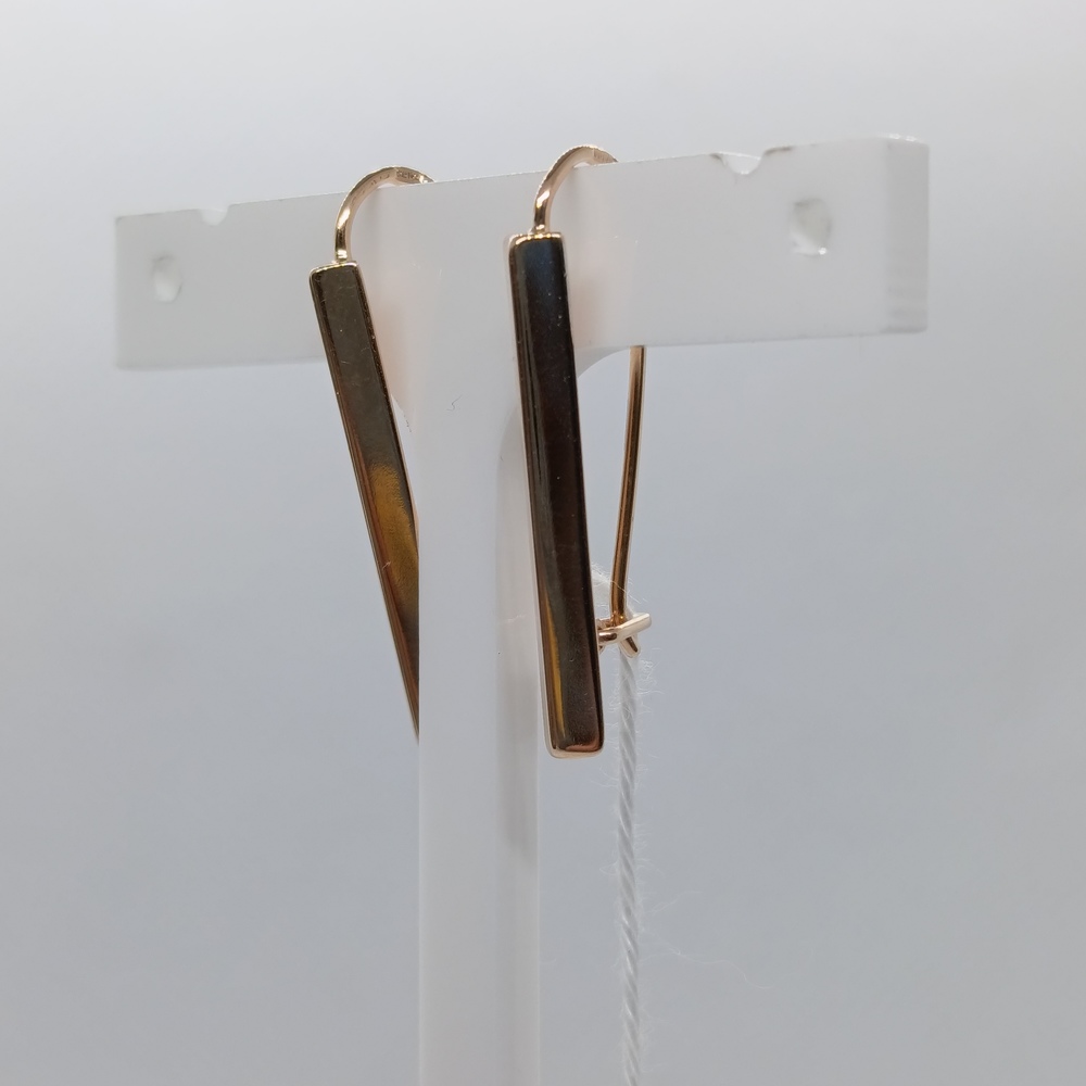 СБКМ585 СЕРЬГИ БЕЗ КАМНЯ (Au 585)