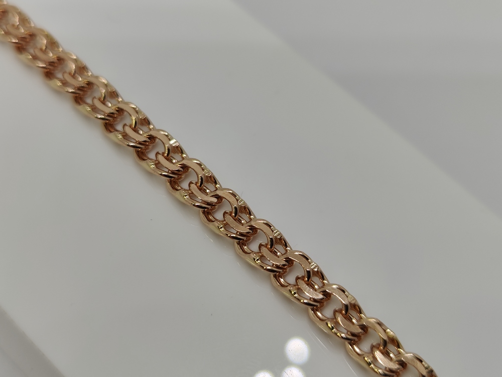 БЛБ585 БРАСЛЕТ ПОЛНОВЕСНЫЙ Бисмарк (Au 585)