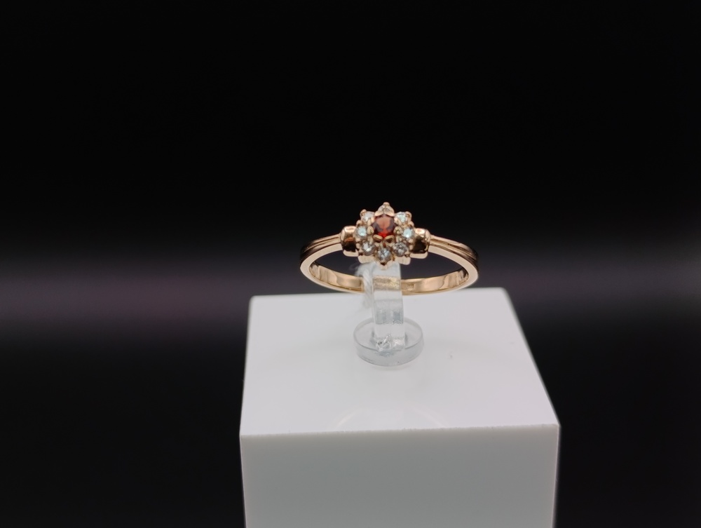 КОЛКМИ585 КОЛЬЦО С КАМНЯМИ (Au 585)