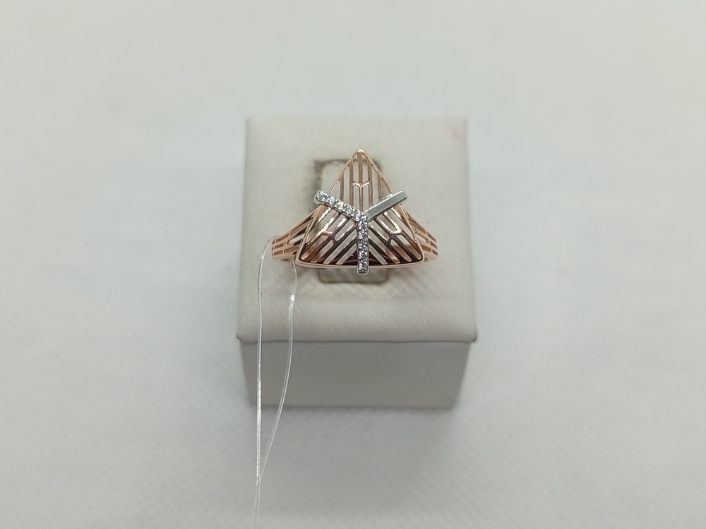 КОЛЬЦО С КАМНЯМИ (Au 585)