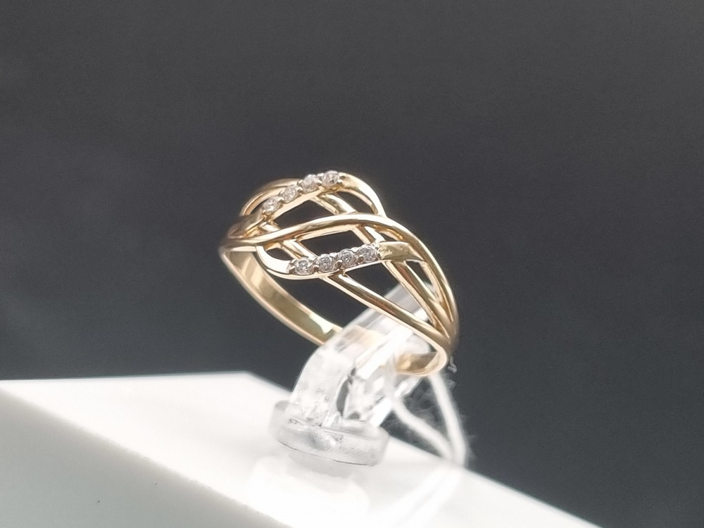 КОЛКМИ585 КОЛЬЦО С КАМНЯМИ (Au 585)