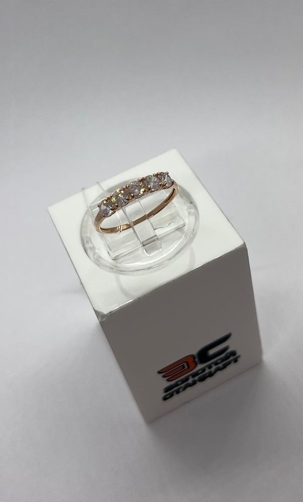 КОЛЬЦО С КАМНЯМИ (Au 585)