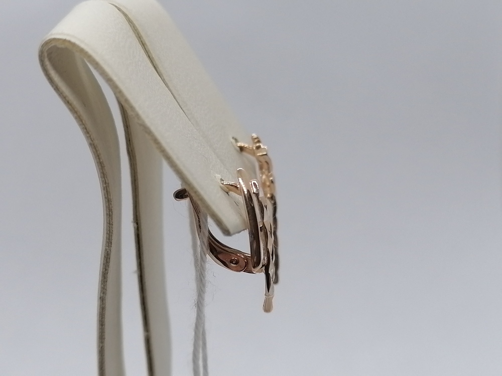 СБКМ585 СЕРЬГИ БЕЗ КАМНЯ (Au 585)