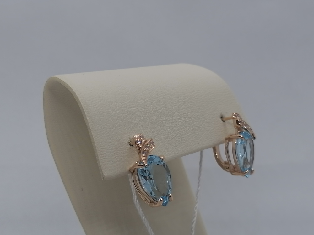 СЕРЬГИ С КАМНЯМИ (Au 585)