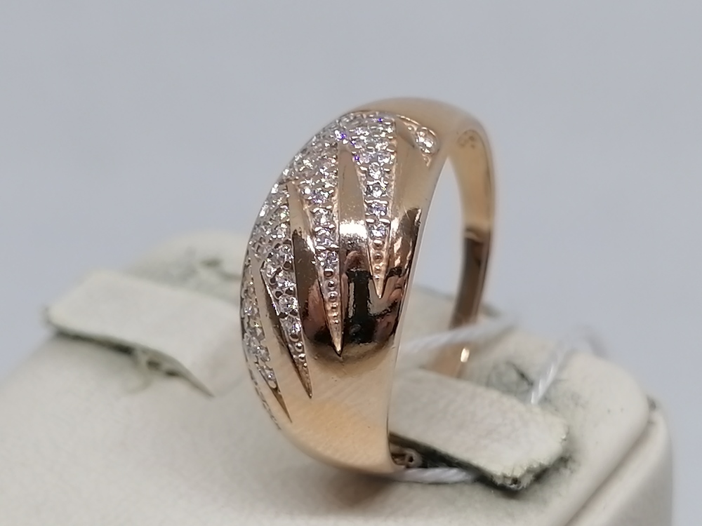 КОЛКМИ585 КОЛЬЦО С КАМНЯМИ (Au 585)