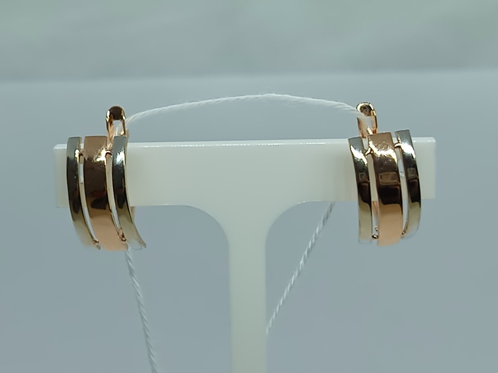 СБКМ585 СЕРЬГИ БЕЗ КАМНЯ (Au 585)