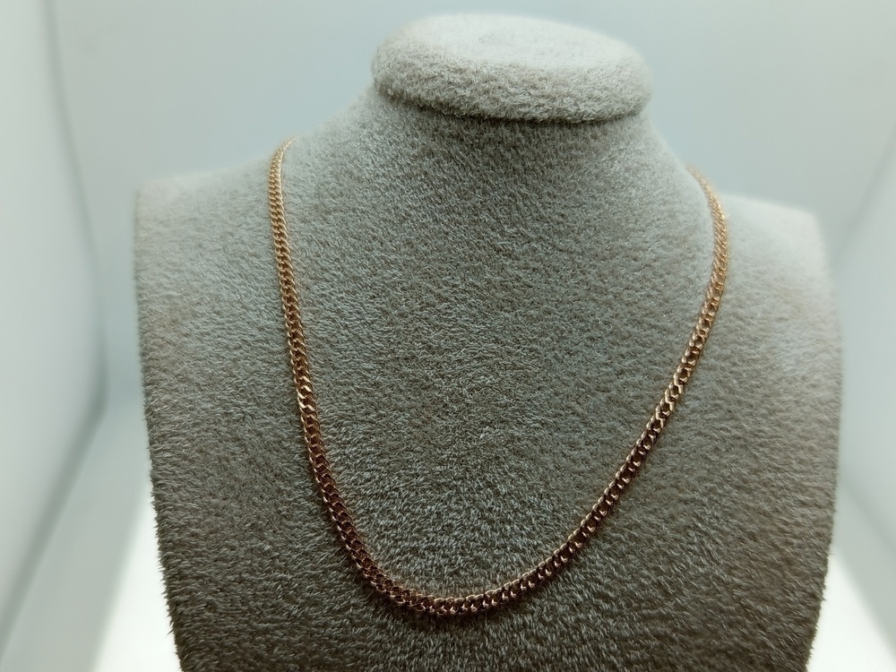 ЦЕПЬ ПОЛНОВЕСНАЯ Ромб двойной (Au 585)