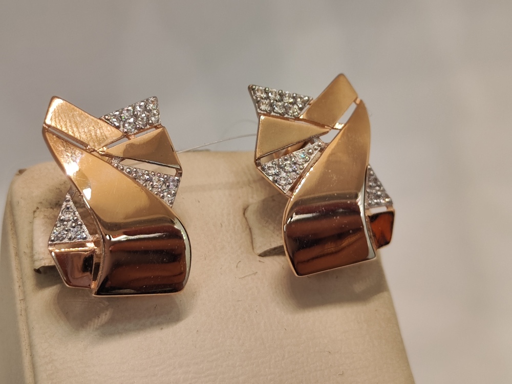 СЕРЬГИ С КАМНЯМИ (Au 585)