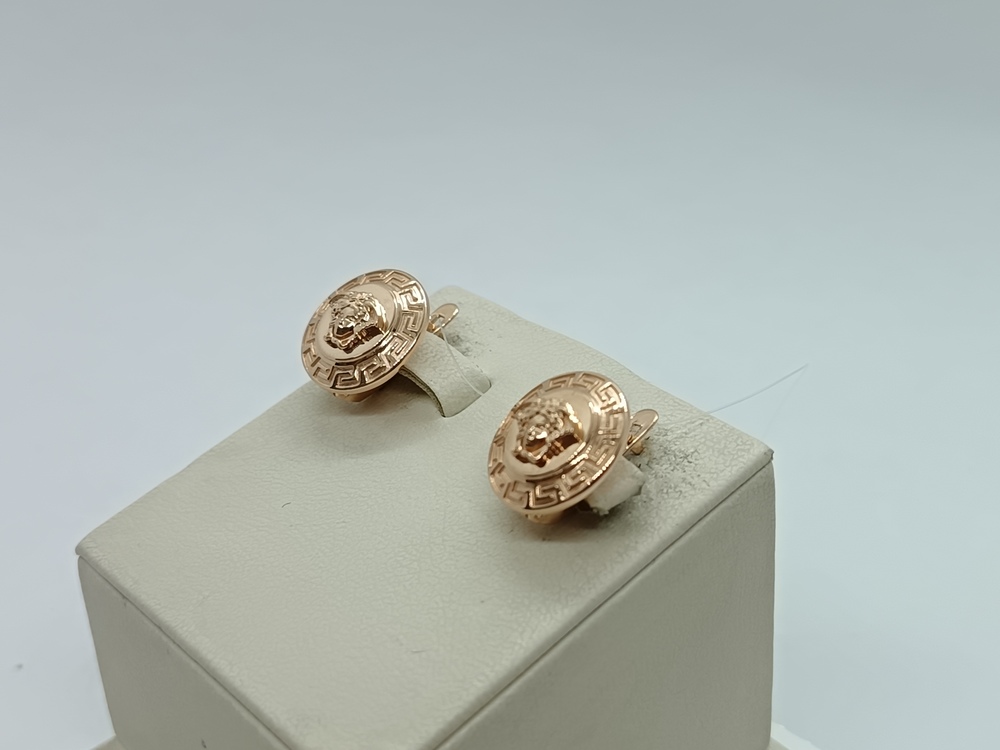 2205024 СЕРЬГИ БЕЗ КАМНЯ (Au 585)