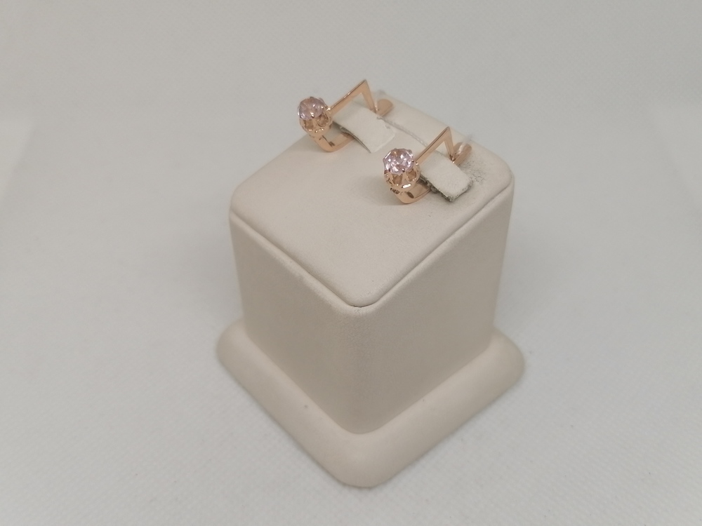 СКМ583 СЕРЬГИ С КАМНЕМ (Au 583) СКМ583 СЕРЬГИ С КАМНЕМ (Au 583)