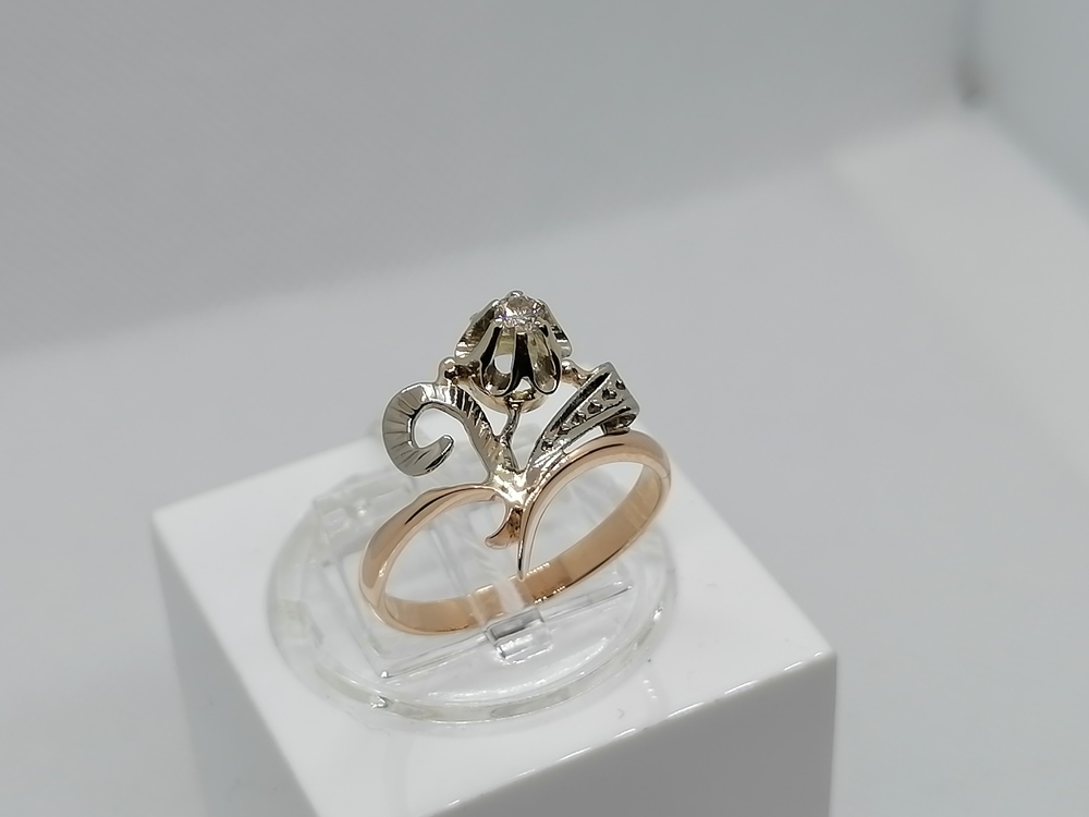 КОЛЬЦО БРИЛЛИАНТ Au 583