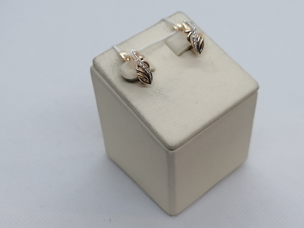 СКМИ585 СЕРЬГИ С КАМНЯМИ (Au 585)