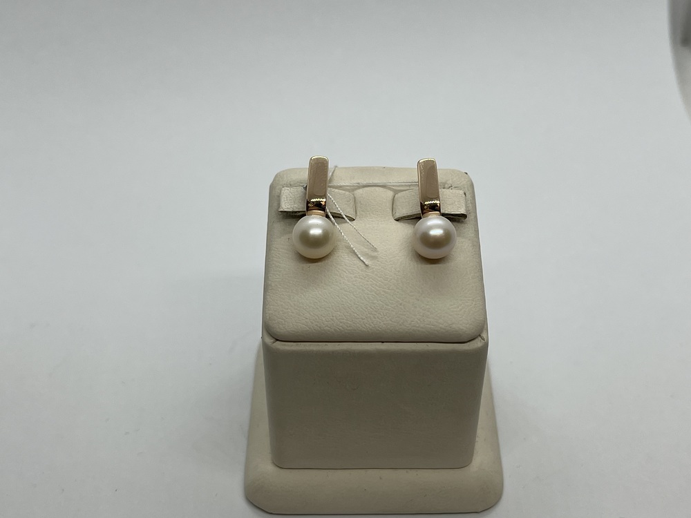 СКМ585 СЕРЬГИ С КАМНЕМ (Au 585)