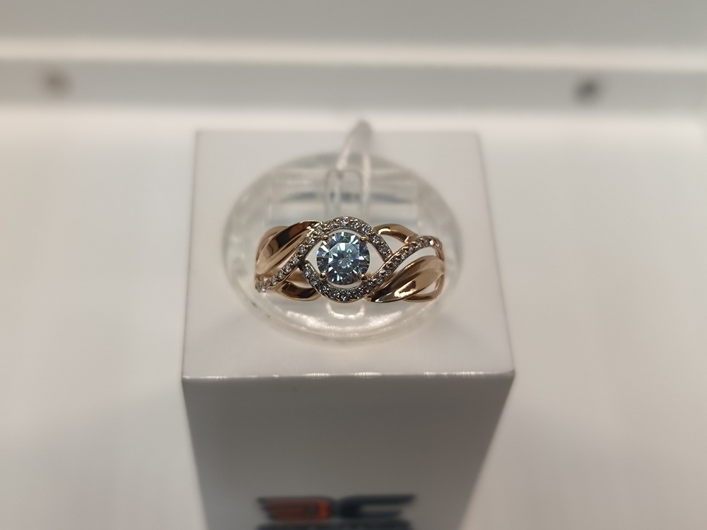 КОЛКМИ585 КОЛЬЦО С КАМНЯМИ (Au 585)